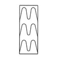 thumbnail image 1 of Estante para tapas de ollas, estante de almacenamiento para cubiertas de ollas colgantes, soporte para cubiertas de ollas de hierro de 3 niveles para, 1 of 8