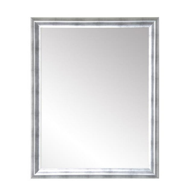 Brandt Works BM085L3 Modern Brushed Silver Accent Mirror
