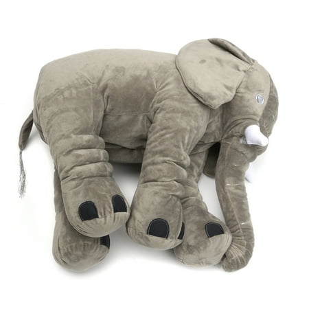 50cm X 45cm Grey Large Elephant Long Nose Pillows Baby Lumbar