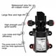 thumbnail image 5 of Muyoka Bomba de diafragma DC 12V Bomba de agua de diafragma eléctrica 6L / MIN 72W Bomba autocebante para lavado de autos Muyoka Hogar, 5 of 7