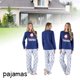 thumbnail image 1 of Conjunto de pijamas de Navidad para niños, papá, mamá, transpirable, Material de poliéster suave para primavera y otoño, ropa para el hogar, 1 of 3