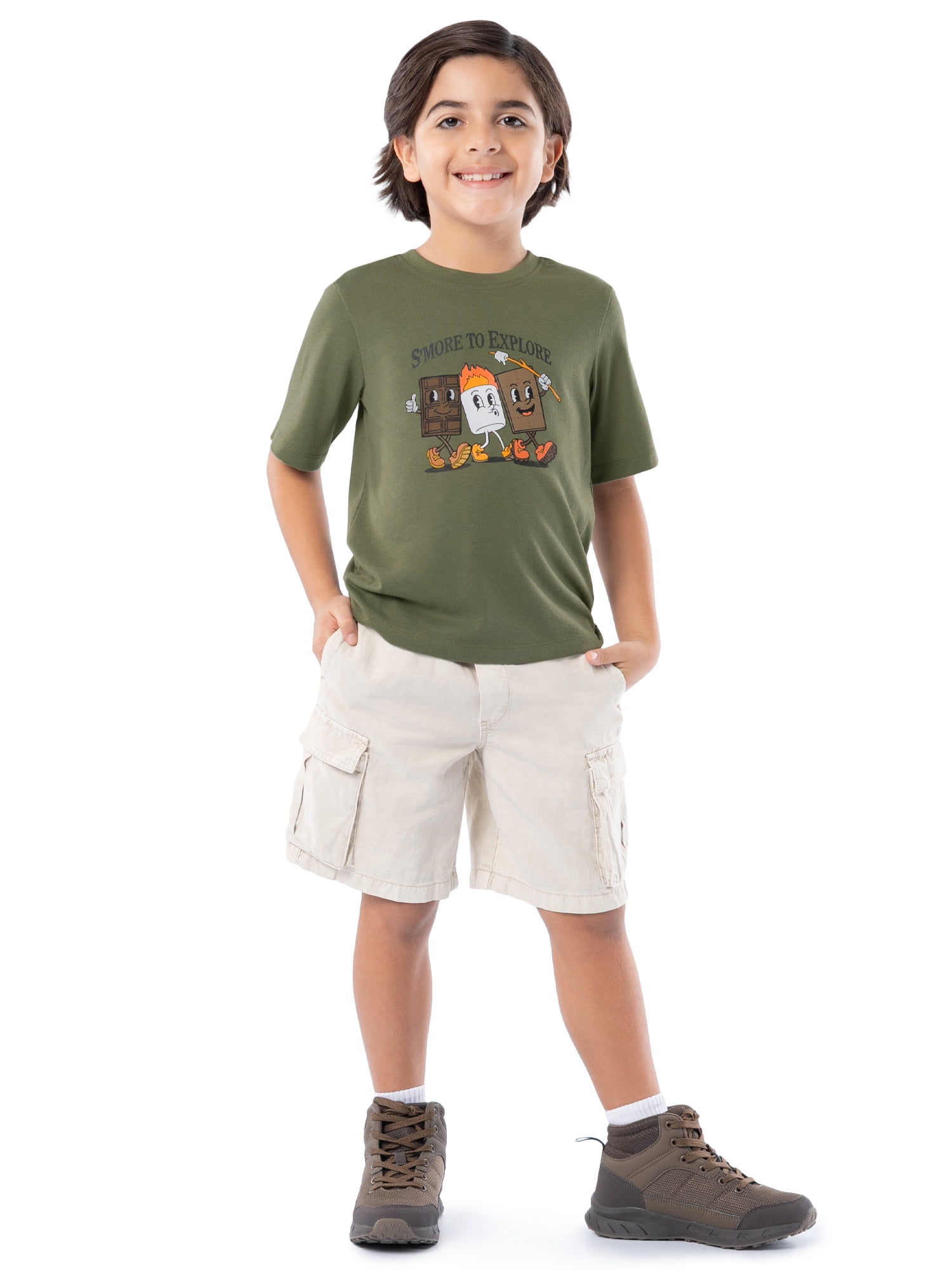 Ozark Trail Boy's Graphic Short Sleeve T-Shirt, Sizes 4-18