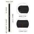 thumbnail image 2 of Unique Bargains Drawer Slides, 10 Pack 300mm - Plastic Drawer Rails, Side Mounted Grooved Guide Rails for Cabinet Drawers (Black), 2 of 5