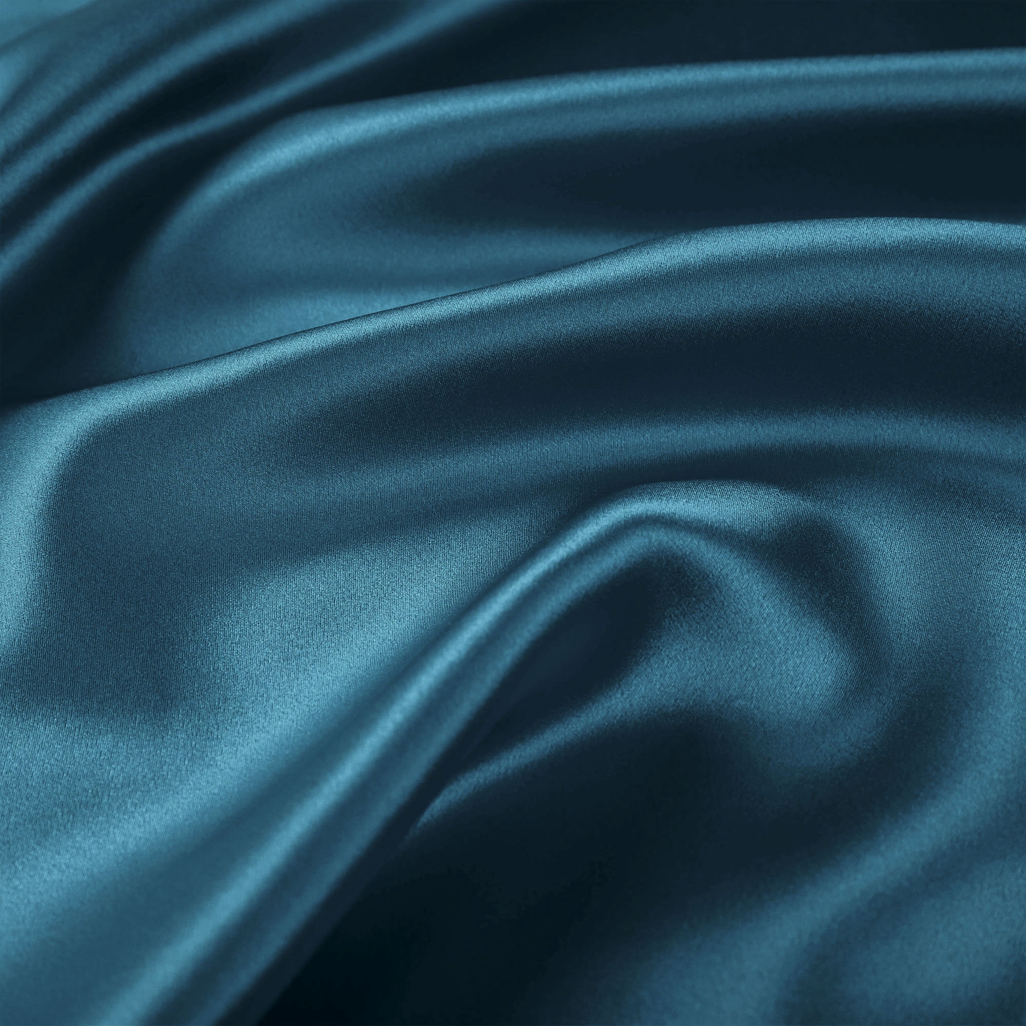 PiccoCasa 1 Pc 19 Momme Silk Pillowcase for Hair and Skin, Standard Peacock Blue