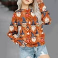 thumbnail image 5 of Mikilon Halloween Kids Print Sweatshirts Long Sleeve Round Neck Shorts/Tops Winter Versatile Warm Blouses ,Size 1-11 Years, 5 of 5
