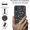 thumbnail image 3 of Compatible with Samsung Galaxy A50 Case, Glitter Sparkly Samsung Galaxy A50 Phone Case with Slim Silicone Shockproof Protective Bumper Cover for Cute Girls Women (Black), 3 of 14