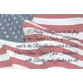 thumbnail image 2 of Deiter, Lori 32x23 Gold Ornate Wood Framed with Double Matting Museum Art Print Titled - I Pledge Allegiance I, 2 of 4