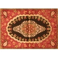 thumbnail image 1 of Ahgly Company Indoor Rectangle Medallion Orange Traditional Area Rugs, 5' x 8', 1 of 1