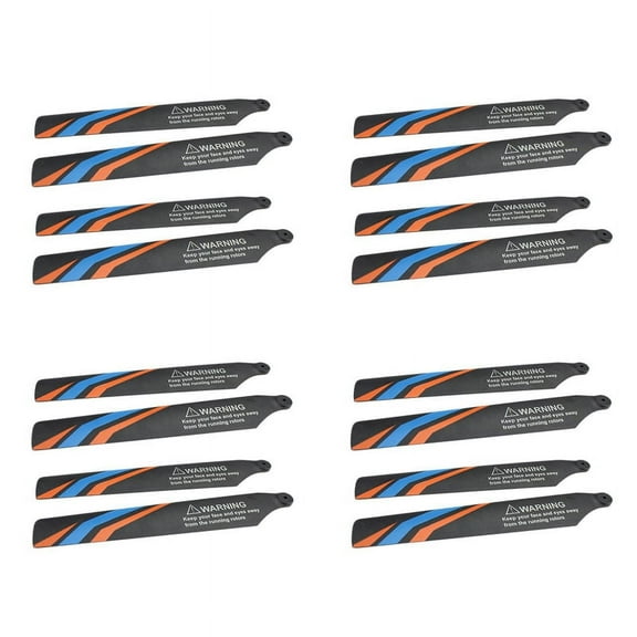 16Pcs Main Blade Propellers for XK K127 RC Helicopter Airplane Drone Spare Upgrade Parts Accessories
