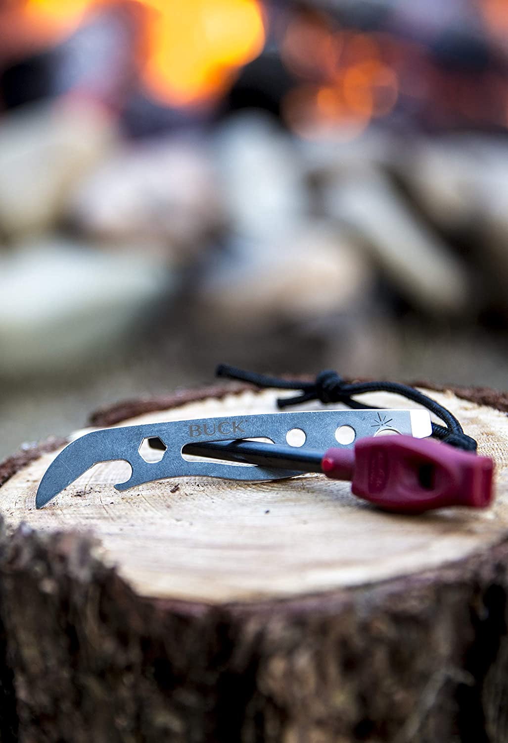 Buck Knives 863 Large Selkirk Fixed Outdoor Knife, Sheath with Fire Starter & Whistle, 7.6 oz