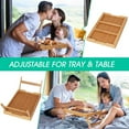 thumbnail image 4 of Bed Tray Table with Folding Legs, Bamboo Breakfast in Bed for TV Table, Laptop Computer Tray, Eating, Snack Tray, Breakfast Trays, Bed Trays, Serving Trays, 4 of 7