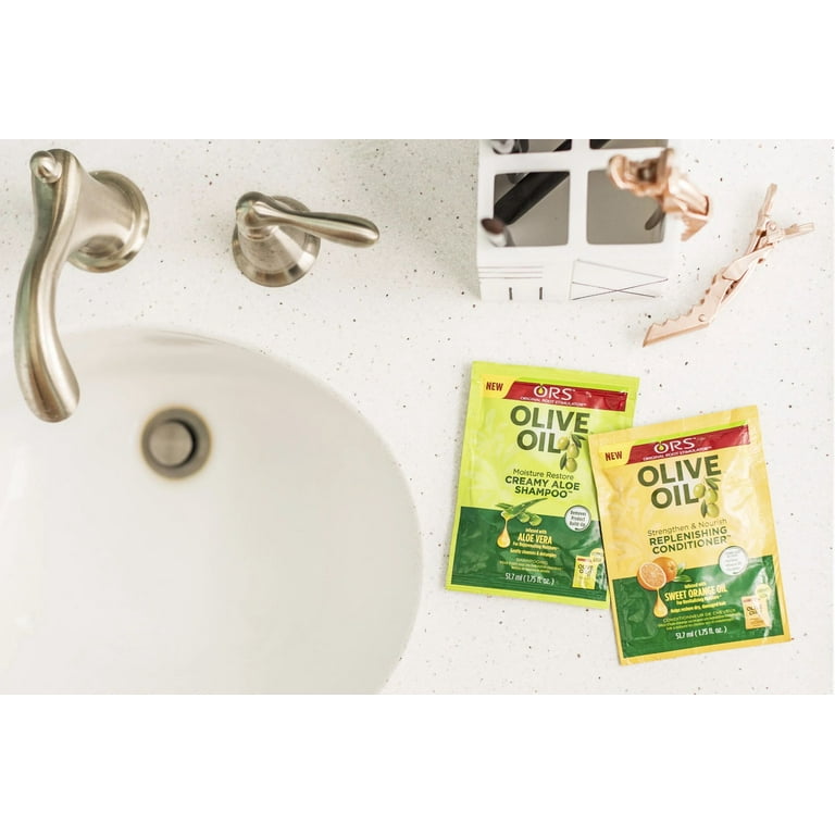 ORS Olive Oil Moisturizing Creamy Aloe Shampoo, 1.70 oz, All Hair Types -  Walmart.com