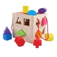 thumbnail image 4 of Juguete de desarrollo de bloques geométricos Habilidad fina para favores preescolar 17 hoyos Zulema juego de clasificación de formas de color, 4 of 8