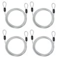 thumbnail image 1 of Candado de cable de seguridad Uxcell (1/8" Diámetro, 3.9ft, 110lb) (4 Pcs) Acero inoxidable recubierto de vinilo, 1 of 7