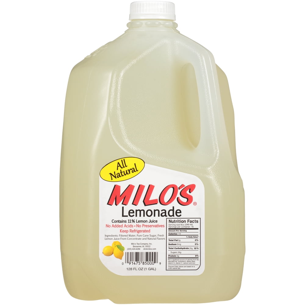 Milo's, Famous Lemonade, All Natural, 1 Gallon