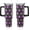 mardi gras tumbler-01, variant on Easter Day Gifts 40oz Tumbler with Handle and Straw, Cute Bunnies Buddies Spring Stainless Steel Insulated Cup, Colorful Holiday Bunny Water Bottle Gifts for Women Men (1PC)