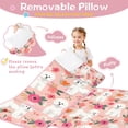 thumbnail image 3 of Pink Bichon Frise and Flower Toddler Nap Mats for Kids Preschool,Sleeping Mat Bag or Kids,Toddler Sleeping Bag,Toddler Nap Mat or Daycare, 3 of 6