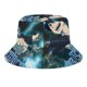 thumbnail image 5 of Exorcista Azul Sombrero bucket para adultos, gorra de protección solar, sombrero de pescador plegable para viajes al aire libre, pesca y actividades de verano, 5 of 6
