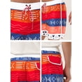 thumbnail image 6 of Lars Amadeus Men's Shorts Swim Shorts Drawstring Waist Summer Board Shorts, 6 of 6