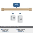thumbnail image 3 of Amerock Bridgeport 6-5/16 inch (160mm) Center-to-Center Champagne Bronze Cabinet Pull - 10 Pack, 3 of 5