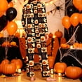 thumbnail image 4 of DISKEBUISS Pajama Sets for Women Halloween Print Long Sleeve Tops & Pants 2 Piece Casual Home Comfort, 4 of 5