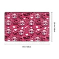 thumbnail image 5 of Area Rugs For Living Room Decor - Cartoon Cute Dog Rose Red Anti Slip Throw Washable Rugs 3x5 For Bedroom, Soft Indoor Carpet For Bedroom Living Room 60x39In, 5 of 5