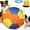 Large, variant on Herding Ball for Dogs with Grab Tabs, Inflatable Interactive Heavy Duty Soccer Ball for Large Medium Dogs, Durable Pet Toy for Exercise & Training