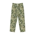 thumbnail image 4 of Xecao Tropical Plants Green Men's Straight Lounge Pajama Pants: The Ultimate in Comfortable Sleepwear, 4 of 9