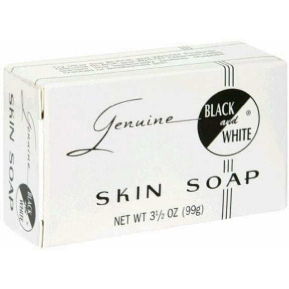Black & White Skin Soap Bar 3.5 oz (Pack of 4)