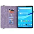 thumbnail image 4 of Feishell Cover for Lenovo Tab M8 (2019) TB-8505F/TB-8505X,Shockproof Butterfly & Flower Embossed Pattern PU Leather Folio Flip Card Slots Wallet Case Cover,Purple, 4 of 8
