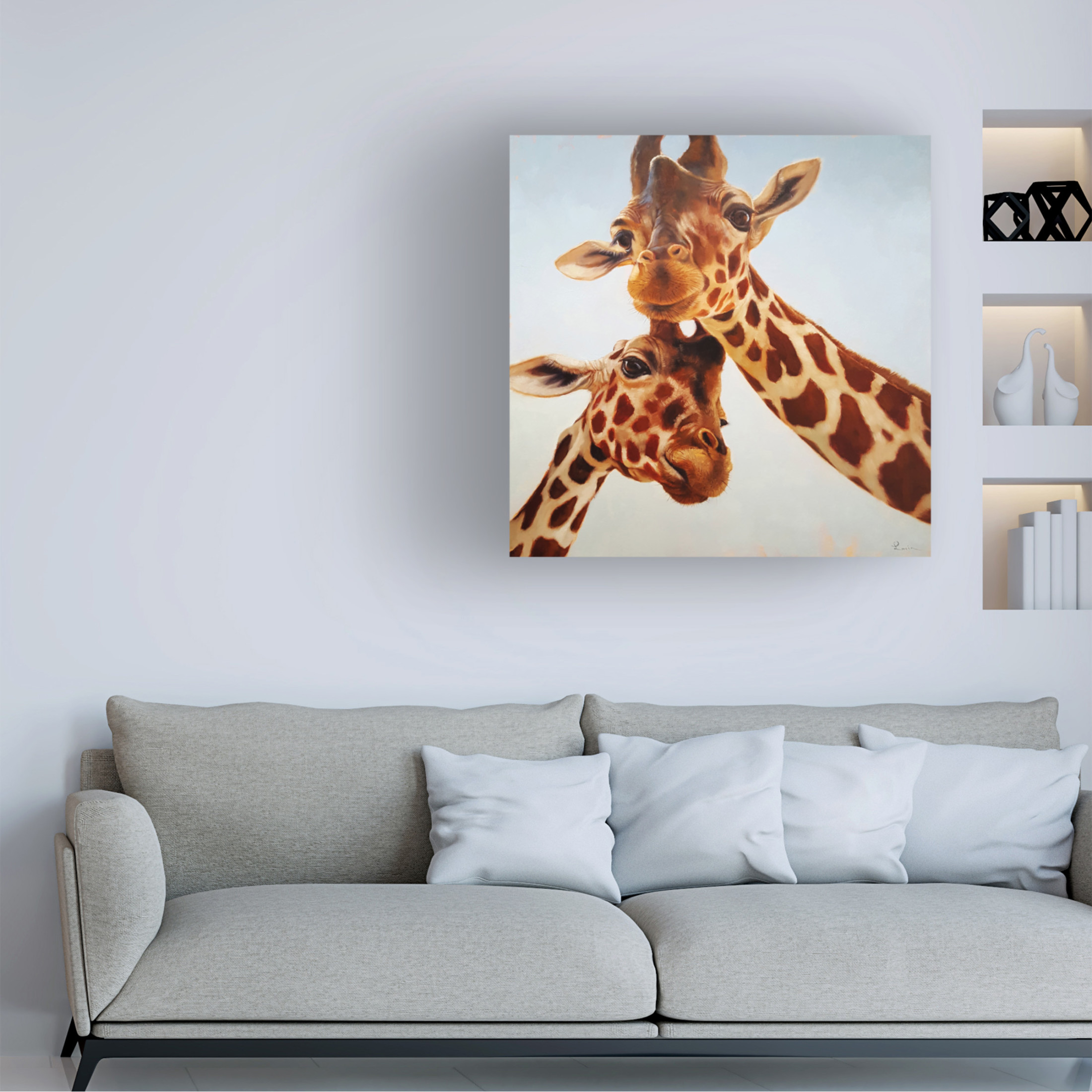 Canvas Wall Art - Lucia Heffernan 'Soulmate II' Wall Art for Living Room, Bedroom, or Office Décor by Trademark Fine Art - 24 x 24 Inches