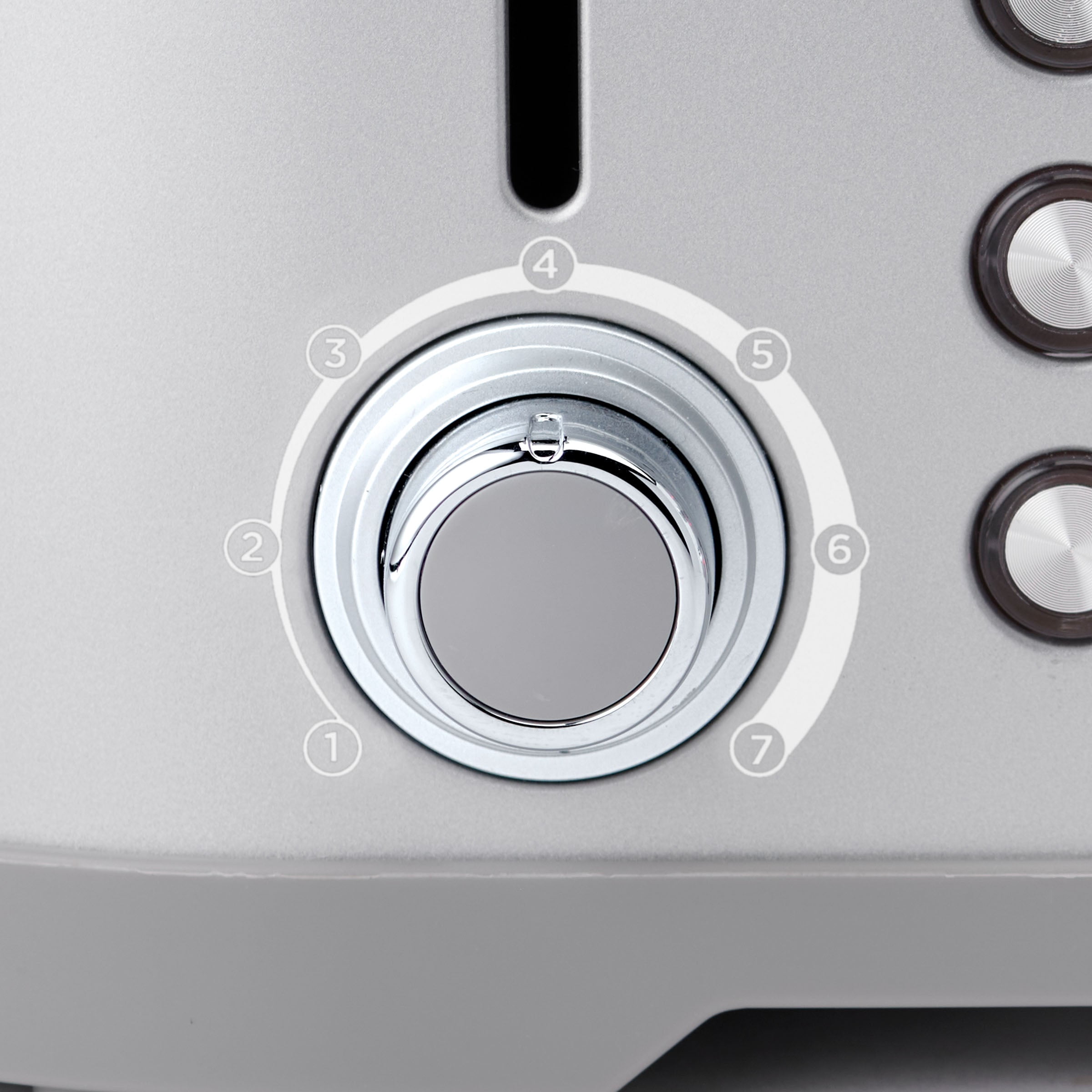 Betty Crocker 4-Slice Toaster, Silver with Extra Wide Slots