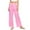 Pink, variant on biudgviw Pajama Pants for Women Striped Wide Leg Pants for Sleep Elastic High Waisted Beach Pants Summer Casual Clothes