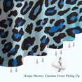 thumbnail image 6 of Blue Leopard Print Shower Curtain 36"x72" ,Bathroom Decorative Shower Curtains Set with 12 Hooks,Modern Waterproof Washable Shower Curtain, 6 of 6