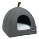 thumbnail image 1 of Cama plegable para gatos, casa para gatos transpirable, tienda interior para mascotas, cama para perros con estera (azul, tamaño, 1 of 8