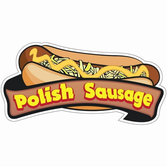 Polish Sausage 16" Decal Concession Stand Food Truck Sticker