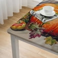 thumbnail image 4 of HAOXIT  Tablecloth Table Cover Decorative Washable Square Tablecloths, Kitchen, Dining, Buffet &amp; Camping, Lumina - Thanksgiving/Christmas 40*40, 4 of 7