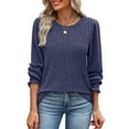 thumbnail image 2 of Fantaslook Womens Tops Dressy Casual Long Sleeve Shirts Fashion Blouses Lightweight Fall Sweaters, 2 of 7
