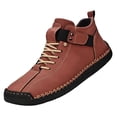 thumbnail image 6 of Women's Handmade Leather Orthopedic Comfy Shoes, Unisex Waterproof Orthopedic Adjustable Walking and Hiking Sneakers, Slip-On Soft Comfort Support Boots, 6 of 8
