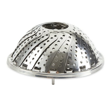 Stainless Steel Collapsible Vegetable Steamer, 9-Inch Diameter