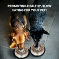 thumbnail image 3 of Iconic Pet 2-Pack Slow Feed Stainless Steel Pet Bowl For Dog or Cat, Large, 48 Oz, 3 of 13