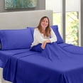 thumbnail image 6 of Clara Clark Twin XL Size Bed Sheets Set - Deep Pocket College Dorm 3 Piece Sheet Set - Hotel Luxury Soft Double Brushed Microfiber, Royal Blue, 6 of 7