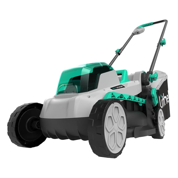 Litheli 20V Cordless Electric Lawn Mower, 13-Inch, Brushless Motor, 5-Position Height Adjustment, with 4.0Ah Battery & Charger, for Lawns & Gardens