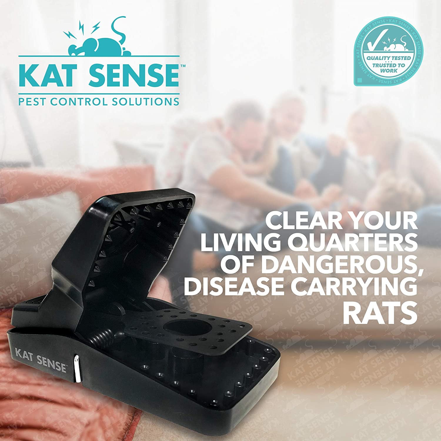  Kat Sense Large Rat Traps for House, Powerful Instant