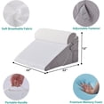 thumbnail image 4 of Wedge Pillow Headboard Orthopedic Bed Wedge Pillows Set for After Surgery Adjustable Pillow Wedge for Acid Reflux&Back Pain Relief Sleeping Back Pillow for Bed Sitting Up Wh, 4 of 9