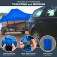 thumbnail image 6 of Knox CCC24-PB 22-24 ft. 600D Waterproof Center Console Boat Cover with Built-in Outboard Motor Cover, Pacific Blue - 116 in. Beam, 6 of 7
