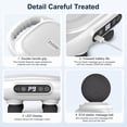 thumbnail image 7 of Cshidworld Massage Gun, 6 Heads Deep Tissue Massager, Portable Muscle Massage Gun for Back Neck Muscle Relieve, 9 Levels Speed Modes, Digital Display 6 Massage Heads Link Drive System, White, 7 of 7