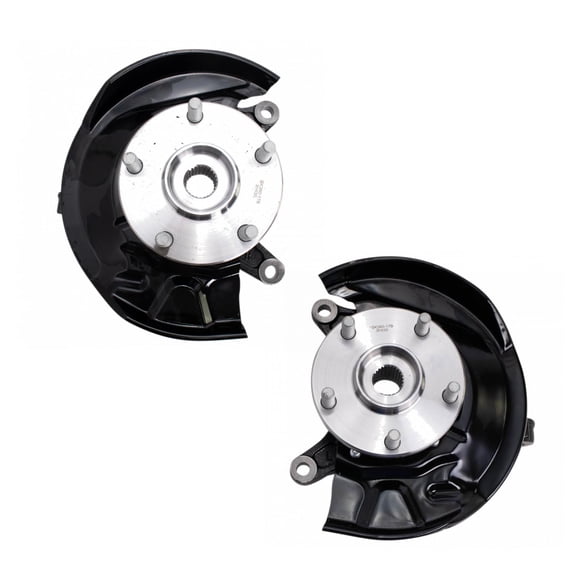 TRQ Complete Wheel Hub Bearing & Steering Knuckle Assembly Pair for Toyota Camry BHA34224