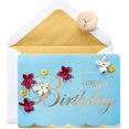 thumbnail image 1 of Papyrus Birthday Card (Embroidered Flower), 1 of 9
