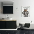 thumbnail image 2 of Stupell Industries Loads Of Fun Laundry Elephant Quotes and Sayings Painting Gray Framed Art Print Wall Art, 24 x 30, 2 of 8